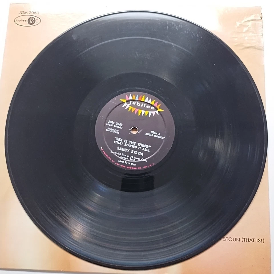 SAUCY SYLVIA STOUN - Sex Is The Thing (That Started It All) - LP Record MONO - Image 3 of 4