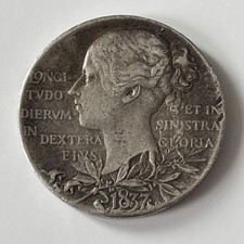 British Queen Victoria Medal Silver Coin 1837/1897