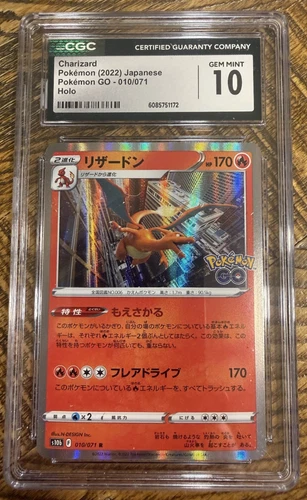 Pokemon TCG Charizard 010/071 Japanese Holo Pokemon Go CGC 10 Gem Mint FREE SHIP