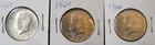 (3) 1964 Kennedy Half Dollars Uncirculated