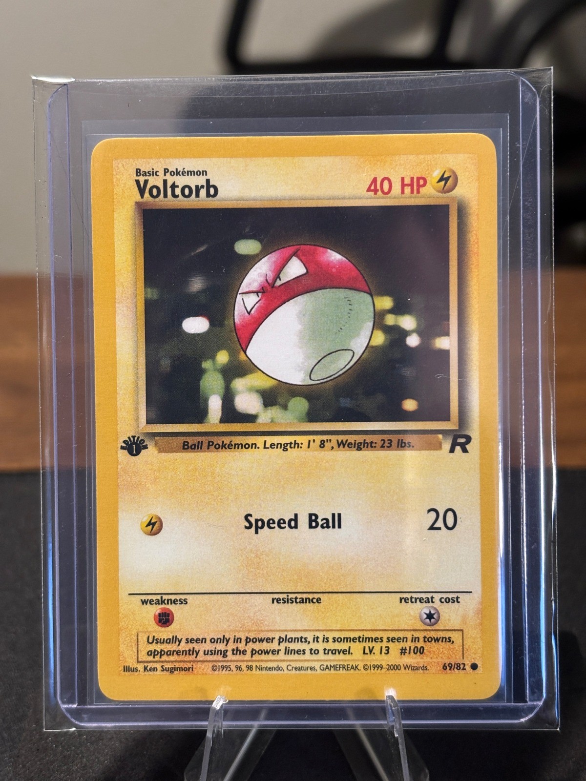 Voltorb 1st Edition Common Team Rocket 69/82 NM