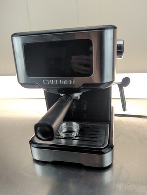 Chefman CraftBrew Espresso Machine, 15-Bar Pump Digital Espresso Maker w/Steam W