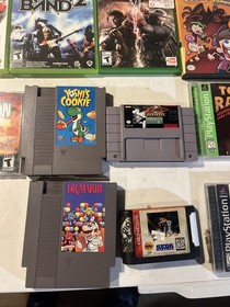 Huge Untested Video Game Lot 35+: Resident Evil 4 PS2 CIB Yoshi Cookie NES