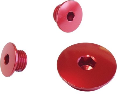 Works Connection Aluminum Engine Plugs Red Honda CRF250R 2018-2020 24-608
