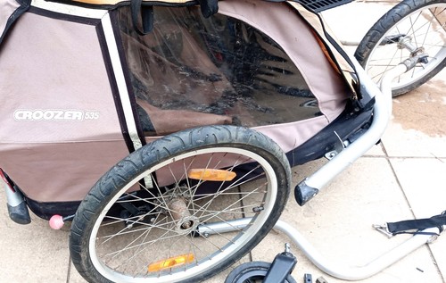 Croozer Kids 3-In-1 Jogger, Running Buggy bike trailer For 2 Children + Storage - Picture 17 of 23