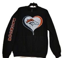 Broncos Rhinestone Bling sweatshirt or hoodie S M L XL 2X 3X 4X 5X