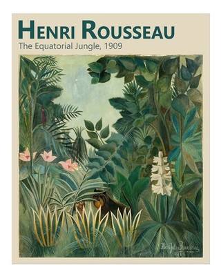 Henri Rousseau Dschungel Wandkunst Naive Kunst Natur Dschungel Wandkun