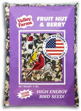 Valley Farms Fruit Nut  Berry 4 LB Wild Bird Food 4 Pound Pack of 1 