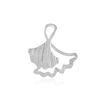 Cavill SilberanhäNger Damen Sterlingsilber 925 Platin Blattmuster Schmuck