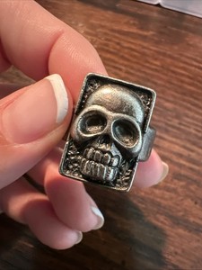 The Phantom Skull Ring ( Evil ) 1996 Metal Adjustable ring Promo Ring
