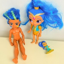 Lote de muñecas Nickelodeon Shimmer & Shine: 6" Shine, Kaz Genie y mini figura adolescente