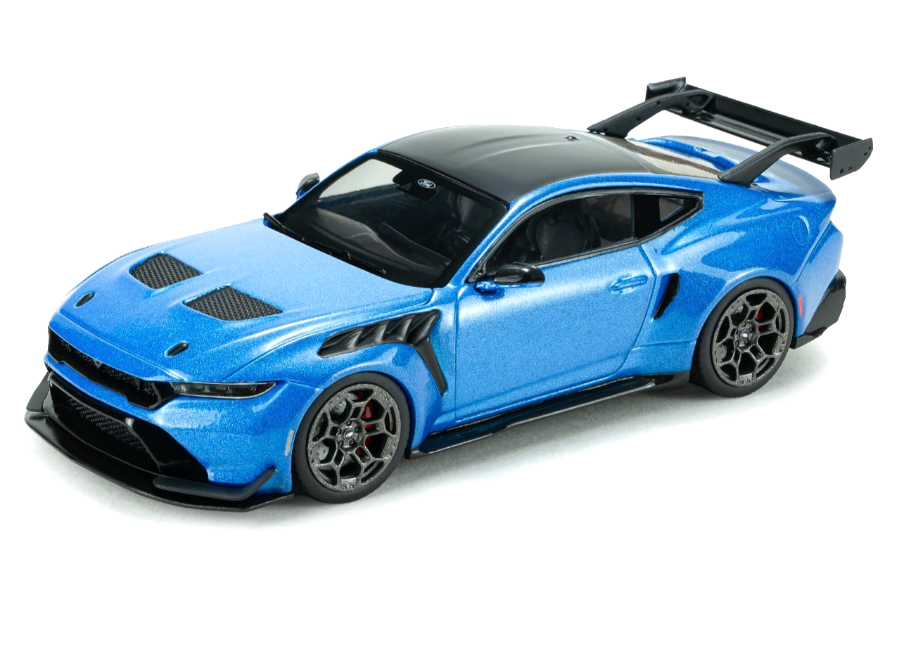 SOLIDO 1/43 DIECAST 2025 FORD MUSTANG GTD IN INDULGENT BLUE METALLIC S4318301
