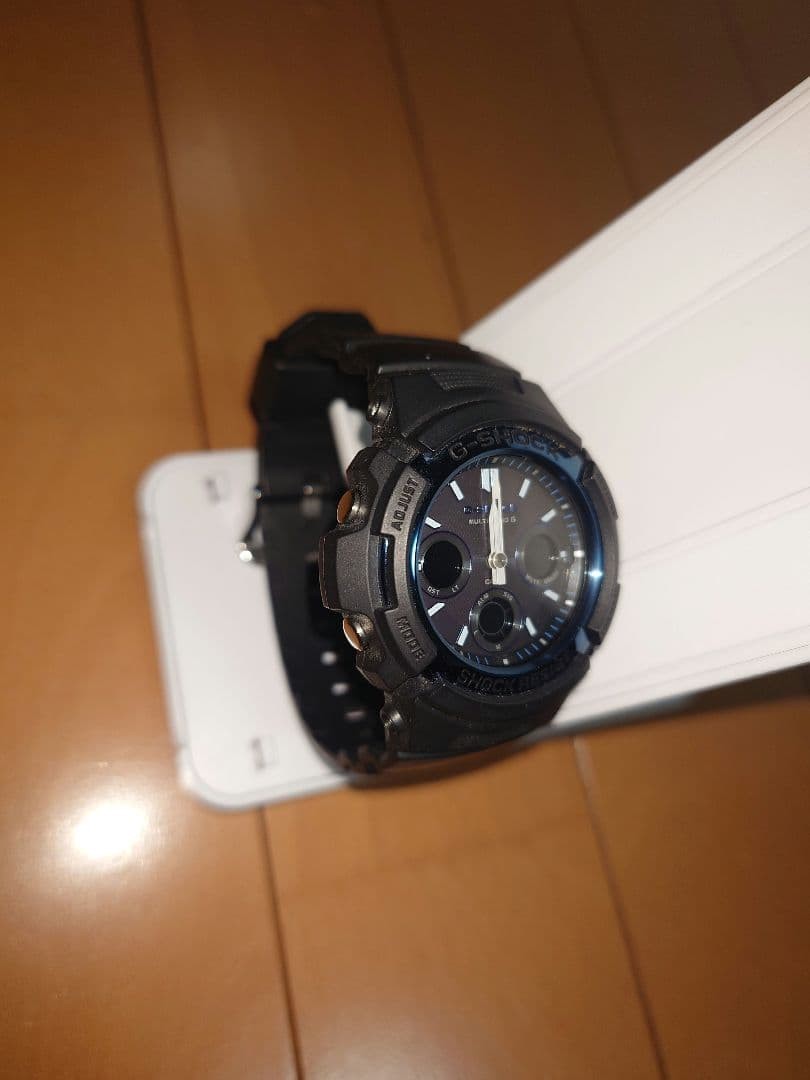 G-SHOCK AWG-M100A Black Resin Band Watch Used From Japan
