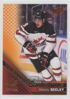 2022 Upper Deck Team Canada Juniors Electric Orange 72/75 Ronan Seeley 0c3