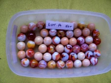 JABO CLASSIC SHOOTERS LOT A OF 50 1 INCH SHOOTERS +/- THESE ARE CADIUM GLOWERS