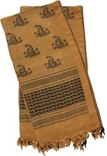 Red Rock Outdoor Gear Don't Tread On Me Coyote Head Wrap Shemagh - 70-25