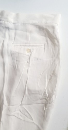 Vintage LRL RALPH LAUREN Damen 14 Green Label plissierte geknöpfte Tasche 100 % Seide HOSE - Bild 10 von 10
