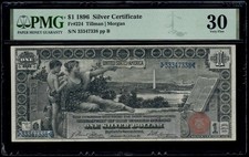 1896 $1 Silver Certificate Educational Note  Fr. 224 PMG 30 VF