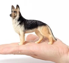 German Shepherd Dog Animal Figure Toy PVC Wildlife Small Figurine Birthday Gifts