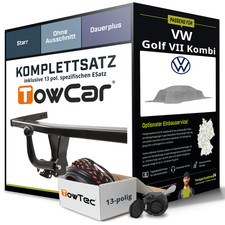 Für VW Golf VII Kombi Typ BA5 Anhängerkupplung starr +eSatz 13pol 13- NEU AHK