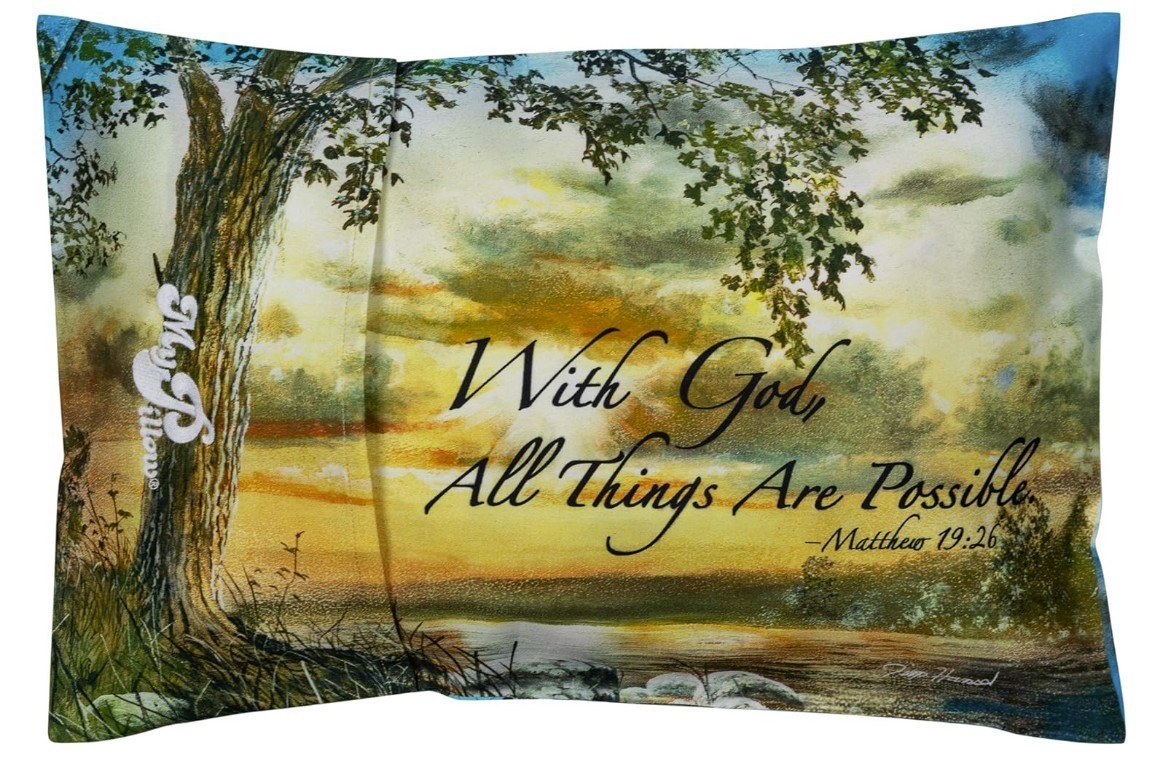 MyPillow Roll & Go Bundle – 2 Pillows + 2 Cases – USA Revival or Faith Design