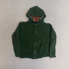Polo Ralph Lauren Hoodie Boys Size Small 8 Green Full Zip