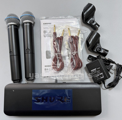 BLX288 / Beta 58A Wireless Vocal System w/2 BETA58 Microphones Express NEW