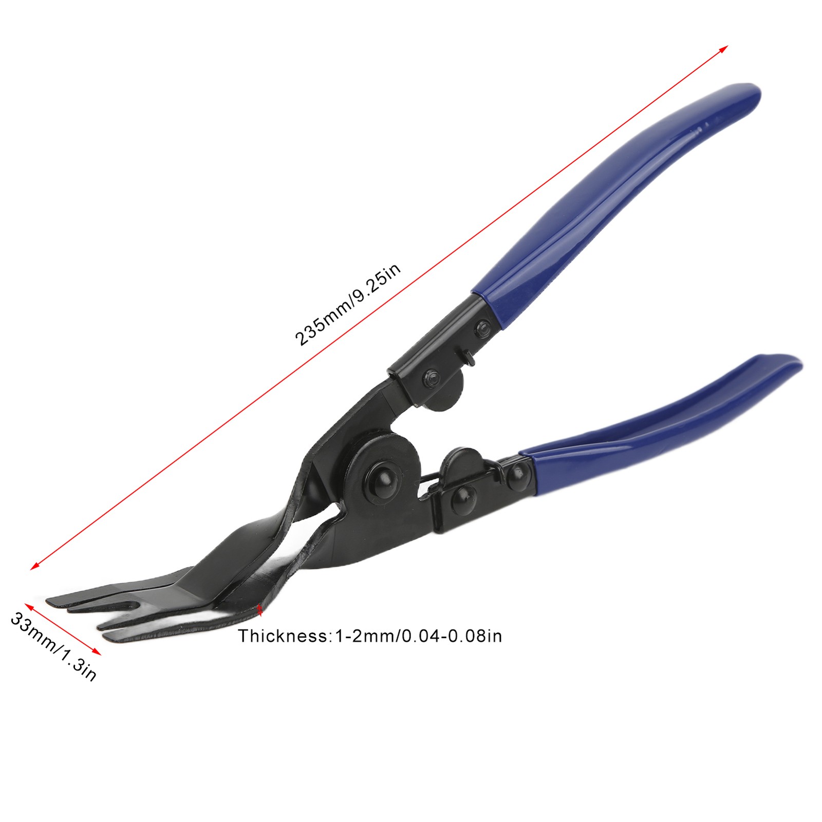 ﹣Clip Removal Plier Upholstery Trim Clip Fastener Remover Tool Blue Manganese