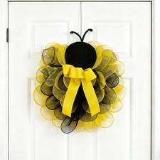 Bee Welcome Sign Bedroom Window Outside Living Room Spring Wreath Front Door