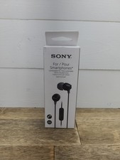 Sony MDR-EX15APB In-Ear Earbud with Microphone Black Brand New In Box