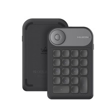 HUION Keydial Mini Bluetooth Programmable Keypad with Dial Bluetooth, Black