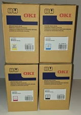 Oki Image Drum Set YMCK 45395717, 18, 19, 20 Color MFPs MPS3537, MPS4242 Printer