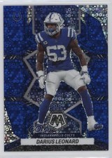 2022 Panini Mosaic No Huddle Blue Prizm /75 Shaquille Leonard Darius #86 1l2