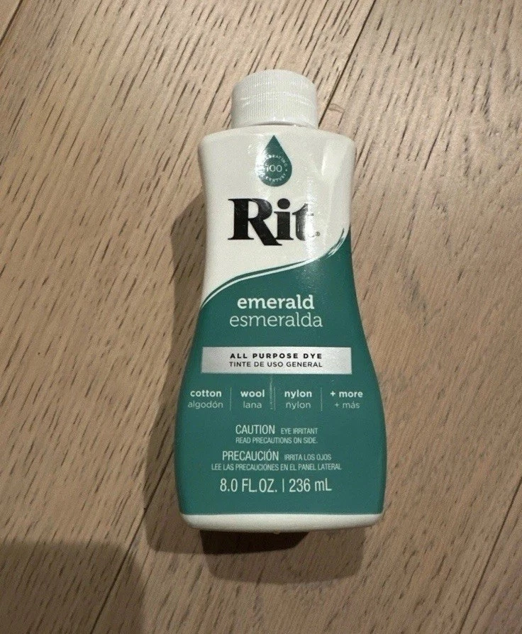 Four - Rit 液体织物染料玫瑰石英、翡翠、灰褐色、海蓝宝石 8 液量盎司。 — 第 4/4 张图片