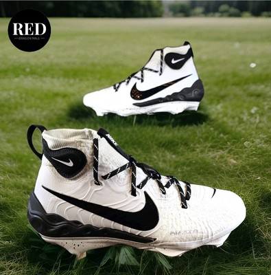 Size 9 Nike Alpha Huarache NXT White Black Mens Baseball Cleats DJ6517-107 Nike Alpha Huarache NXT Baseball Cleats Mens Size 9 White  main image 2