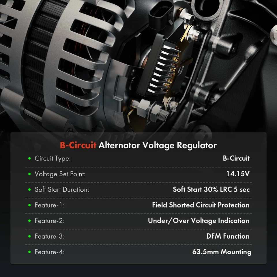 Regulador de voltaje del alternador para Toyota Yaris 2006-2015 Tacoma 2005-2016 14,15 V Foto 2 de 4