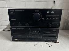 Kenwood AX-43 stereo integrated amplifier merge with double deck