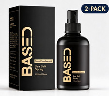 2 BASED Sea Salt Spray Santal Sandalwood,Texturizing Volumizing Hair-Spray 170ml