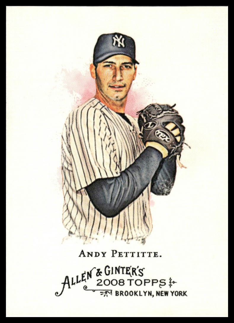 2008 Topps Allen & Ginter #138 Andy Pettitte New York Yankees NM+
