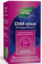 Nature's Way DIM-Plus Estrogen Metabolism Cellular Support - 120 Capsules Exp 01