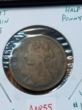 1885 Great Britain Half Penny KM#754
