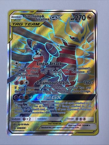 Garchomp & Giratina GX 228/236 Full Art Unified Minds NM-LP