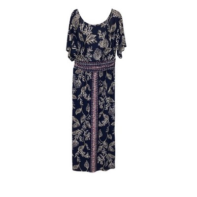 Lilly Pulitzer Womens Parigi Boat Neck Maxi Dress XXL Resort Vacation Preppy 