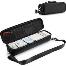 1200 Trading Card Storage Case with 5 Dividers, Hard Carrying Travel Box for Gam
