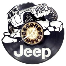 JEEP WRANGLER | Vinyl Record Clock | Unique Wall Art Gift | FREE SHIPPING