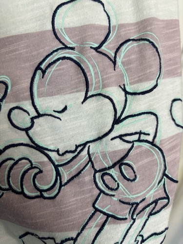 Disney Parks Mickey Minnie ärmelloses Tank Gr. XXL bestickt gestreift Urlaub - Bild 4 von 6