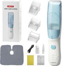 Vacuum Baby Hair Clippers,Silent Clippers for Kids,Cordless Baby Hair Trimmer,Wa