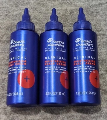 3-Head And Shoulders Scalp Cream Manuka Honey Zinc Clinical Moisturizing 