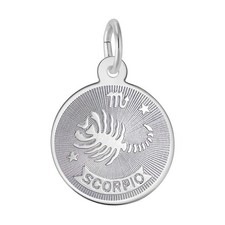 Scorpio Charm, Sterling Silver