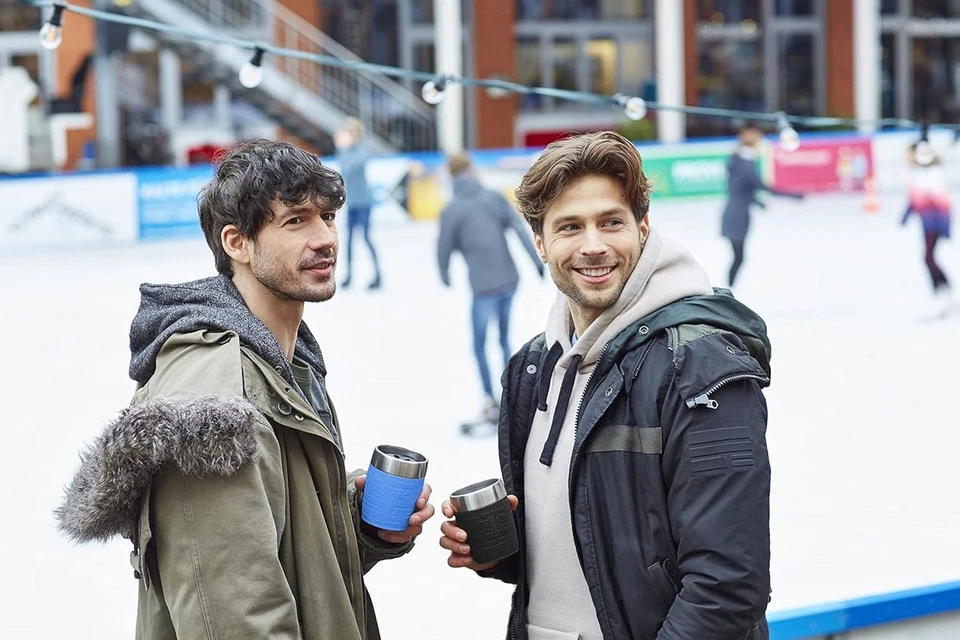 Emsa 514515 Isolier-Trinkbecher 200ml Dreh- Trinkverschluss wasserblau Travelcup - Bild 3 von 4